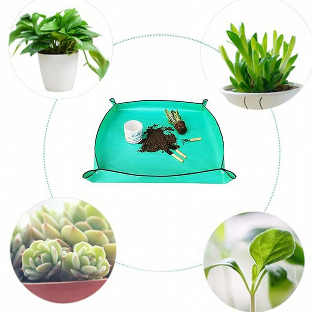 Sodo sodinimo kilimėlis gėlių ir augalų persodinimui 68x68 cm