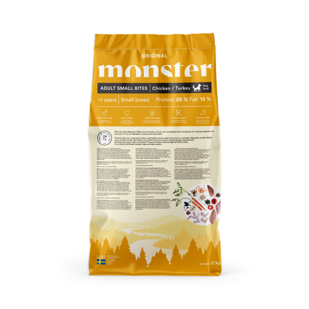 Monster Pet Food - Monster Dog Original Adult Small Bites - 12 kg