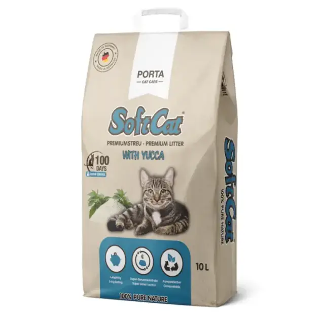 Portapet - Catlitter - SoftCat Yucca - light - 10 L