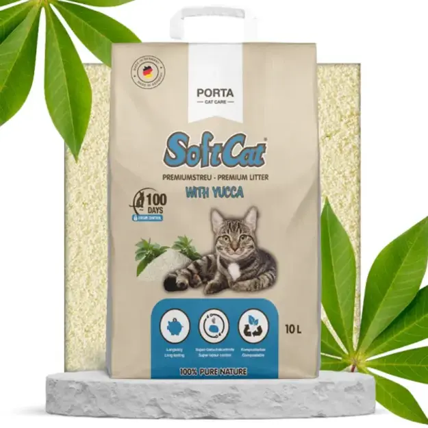 Portapet - Catlitter - SoftCat Yucca - light - 10 L
