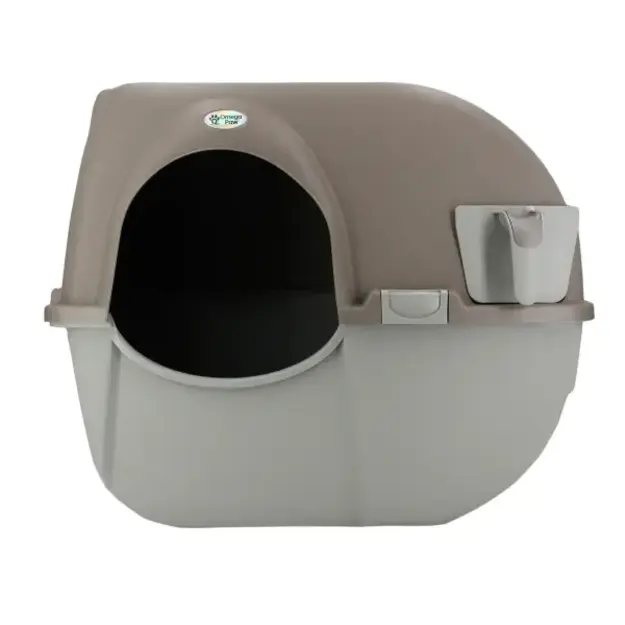 Omega - Roll 'N Clean Litter Box - Brown - L