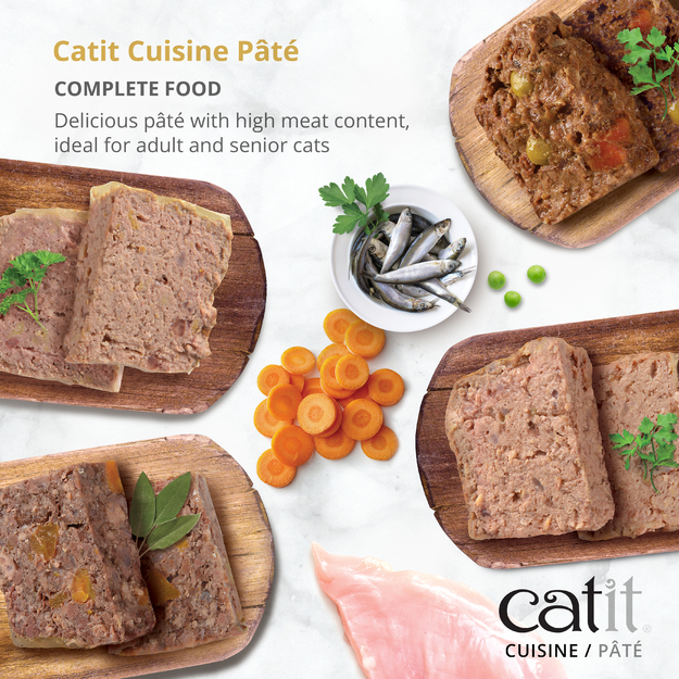Catit - Cuisine Premium Wet Food - Turkey Pâté with Chicken Ham - 95 g