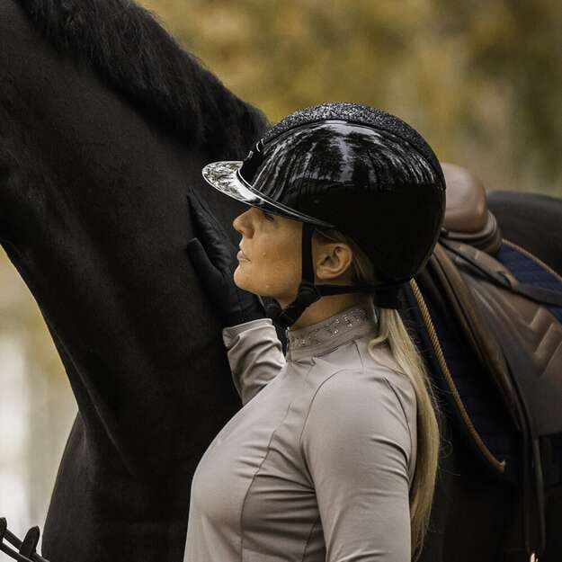 HANSBO SPORT - Riding Helmet MIPS Vision Glitter - L