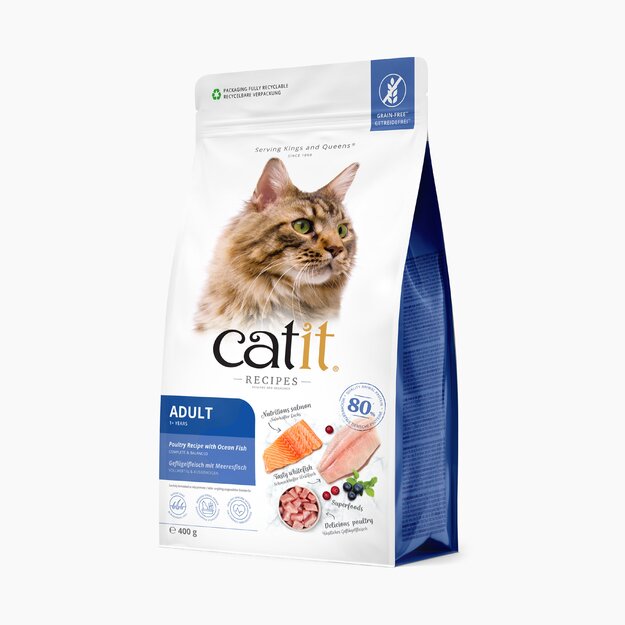 Catit - Recipes Premium Dry Food for Cats - Adult Fish - 400gram