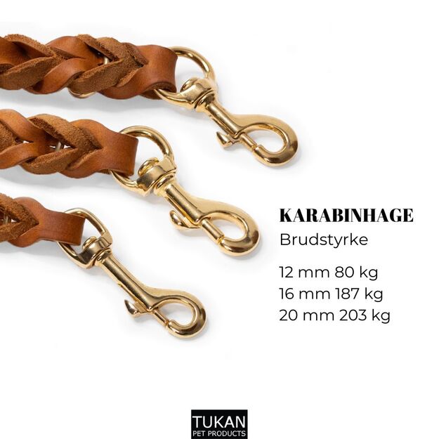 WalkFit - Tracking Leash - Cognac - 16mm x 220cm