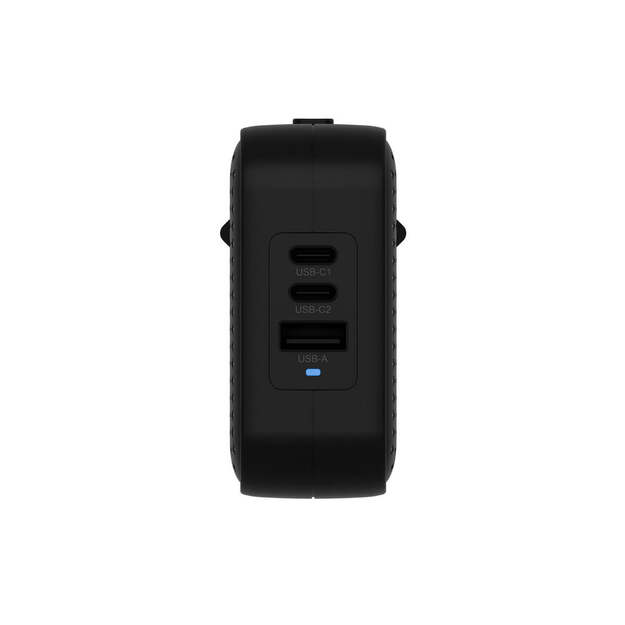 Hyper - HyperJuice 70W USB-C GaN Travel Charger (3C+1A) - Black