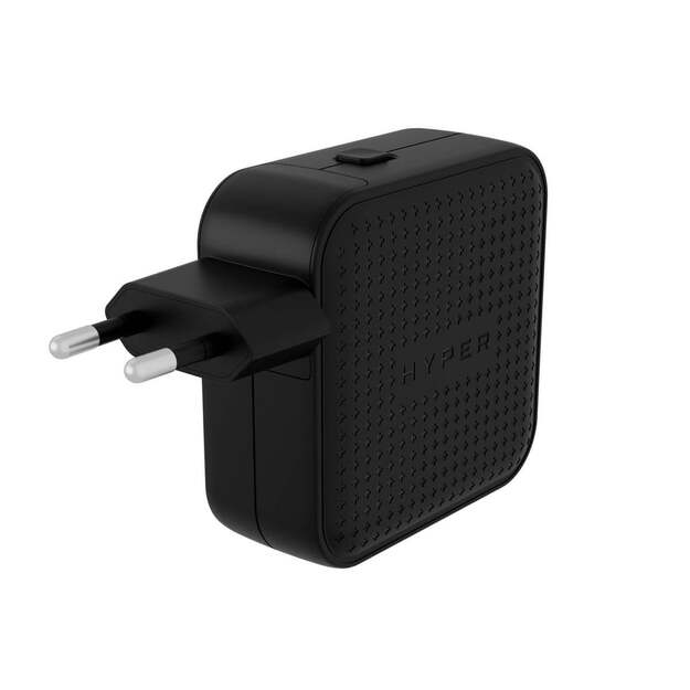 Hyper - HyperJuice 70W USB-C GaN Travel Charger (3C+1A) - Black