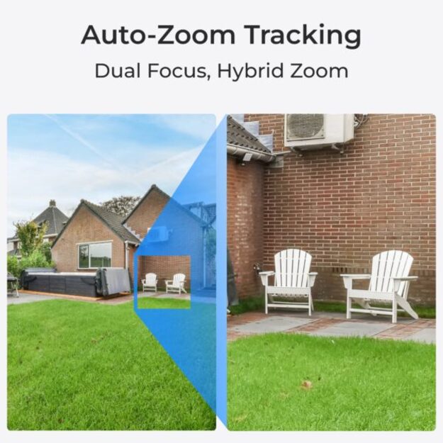 Reolink – TrackMix PoE (P760) 4K Outdoor Dual-View Camera – White