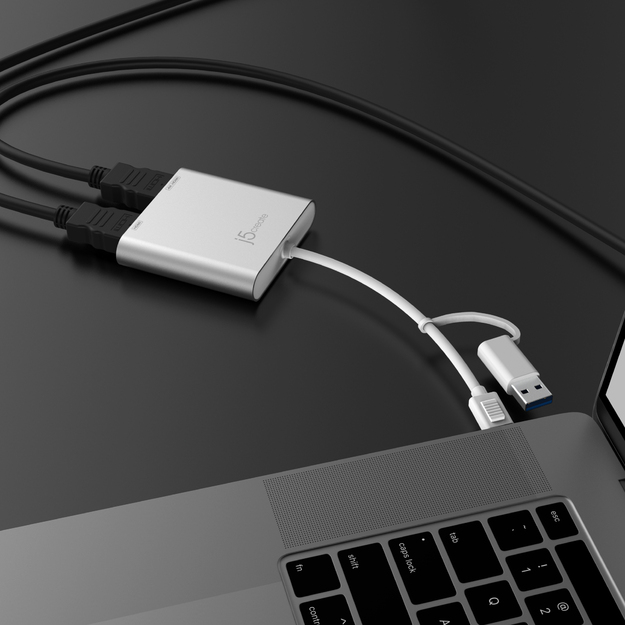 J5create - USB-C To Dual HDMI Multi-Monitor Adapter