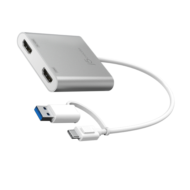 J5create - USB-C To Dual HDMI Multi-Monitor Adapter