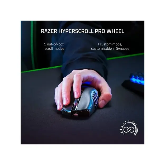 Razer - Naga V2 Pro – Modular Wireless Gaming Mouse with Swappable Side Panels