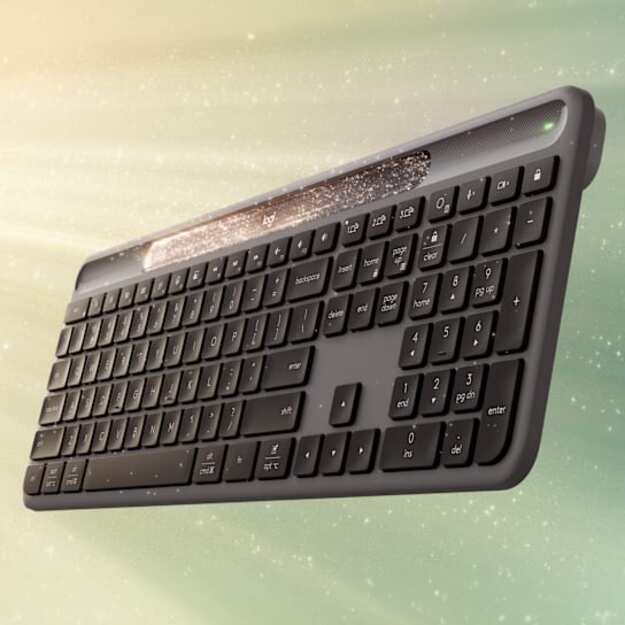 Logitech - Signature Slim Solar + K980 Keyboard - Graphite (Nordic)