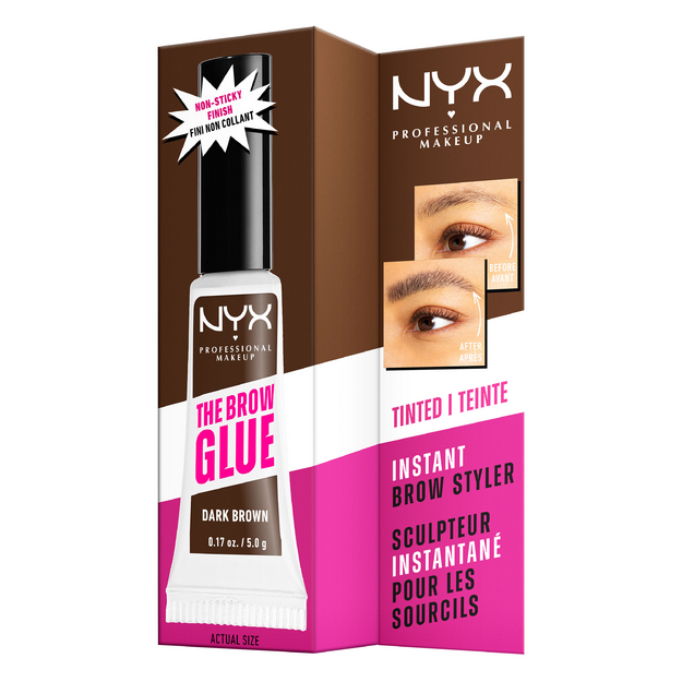 NYX Professional Makeup - The Brow Glue Instant Styler - Dark Brown