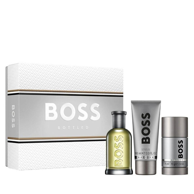 Hugo Boss - Bottled EDT 100 ml + Showergel 75 ml + Deo Stick - Giftset