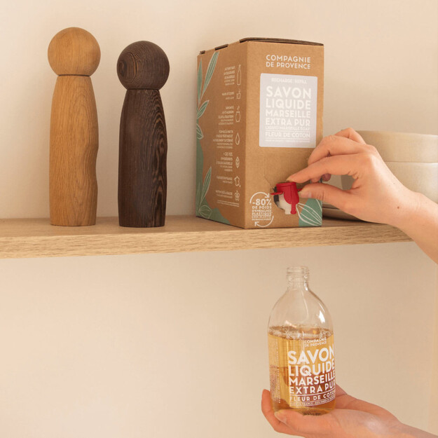 Compagnie De Provence - Liquid Marseille Soap Refill Cotton Flower 3 l (CDPSL03LCO)