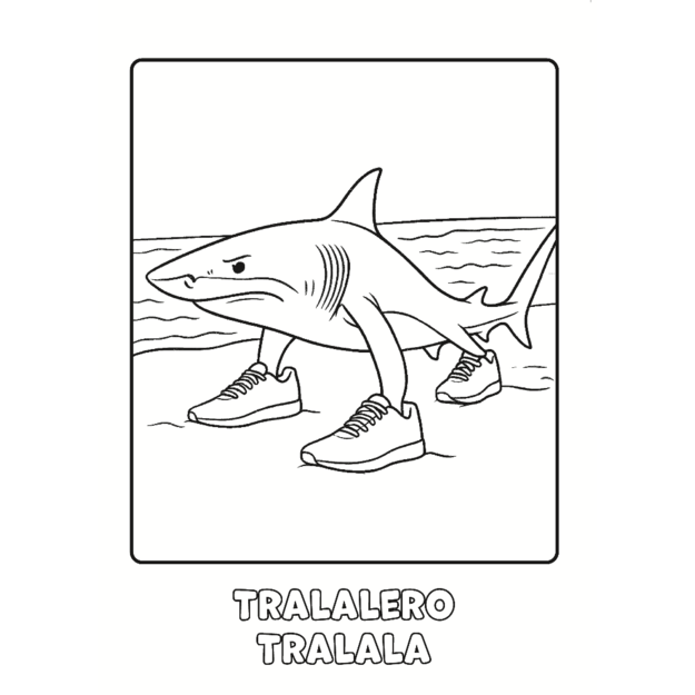 Italian Brainrot - Colouring Book