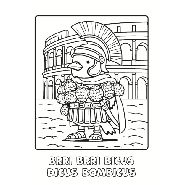 Italian Brainrot - Colouring Book