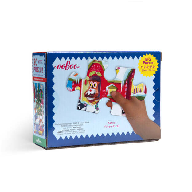 EEBOO - Puzzle 20 pcs - Woodland winter - (EPZWW20)