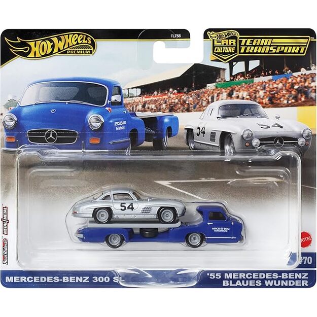 Hot Wheels - Team Transport Culture Die-cast Cars, Mercedes-Benz (HVR48)