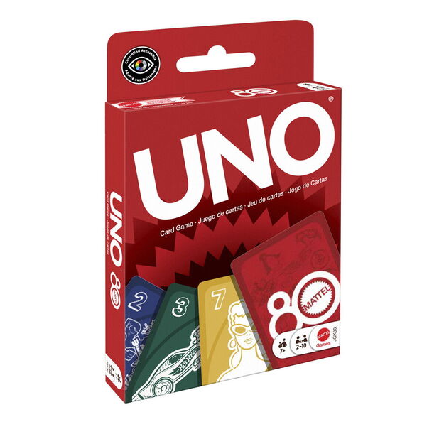 Mattel Games - UNO 80th Ruby Red (JGK30)