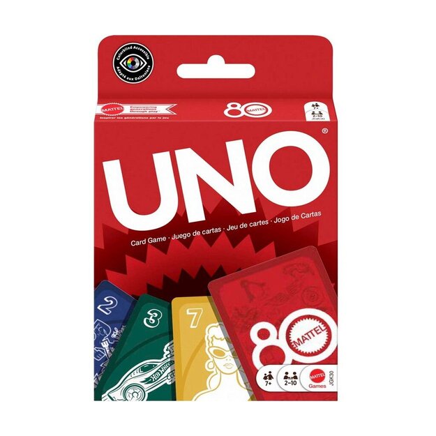 Mattel Games - UNO 80th Ruby Red (JGK30)