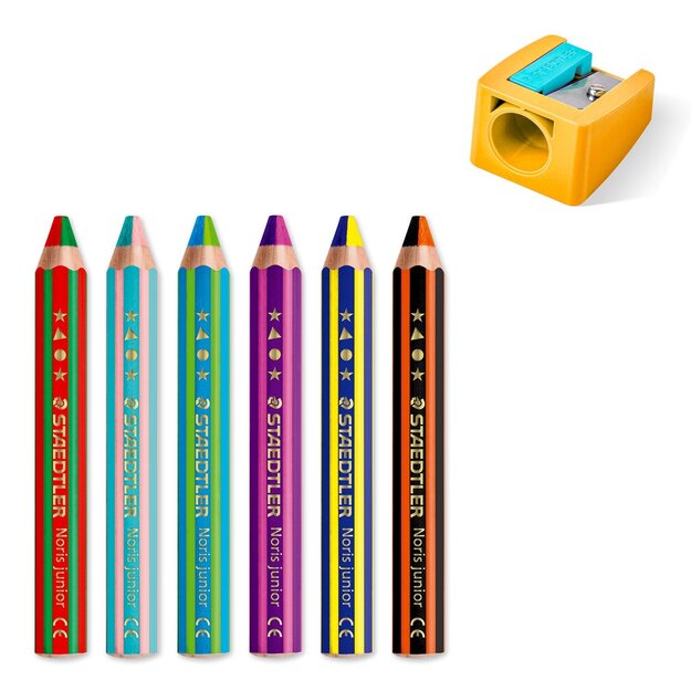 Staedtler - Noris Junior Duo coloured pencils - 6 pcs (1402 C6)