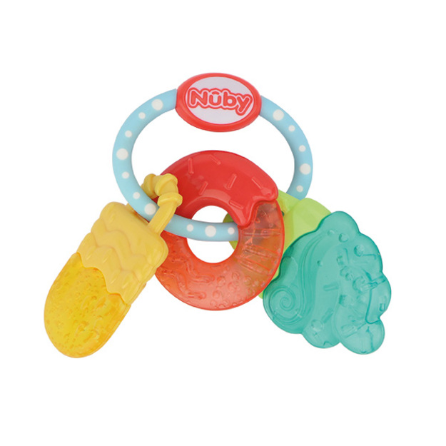 Nuby - Icy Bite Sweets Teether Yellow/Turqoise/Red + 3 M (SKU: 708062)