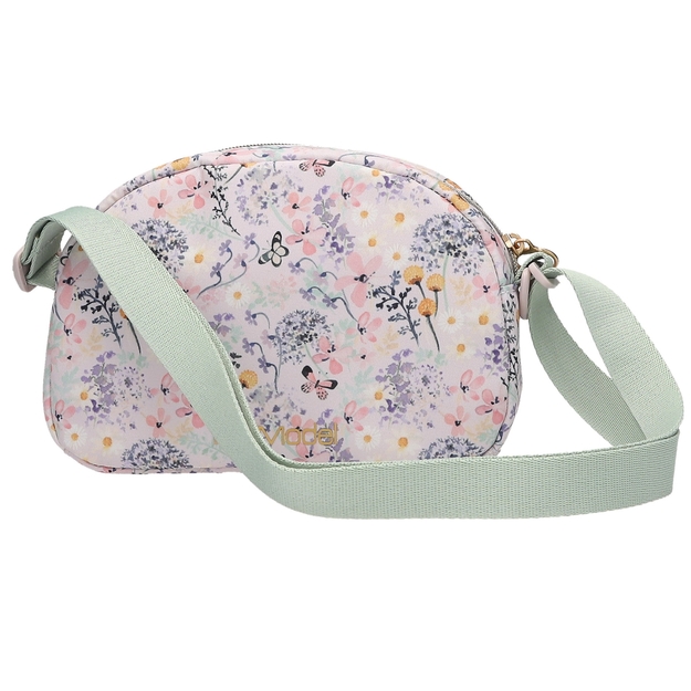 TOPModel - Shoulder Bag SUMMER FEELING - Soft pink and sage green - Small (413312)