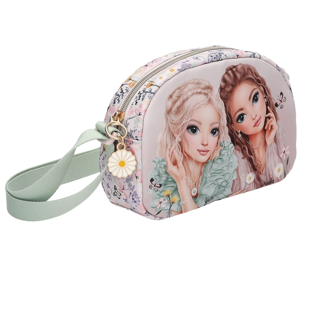 TOPModel - Shoulder Bag SUMMER FEELING - Soft pink and sage green - Small (413312)