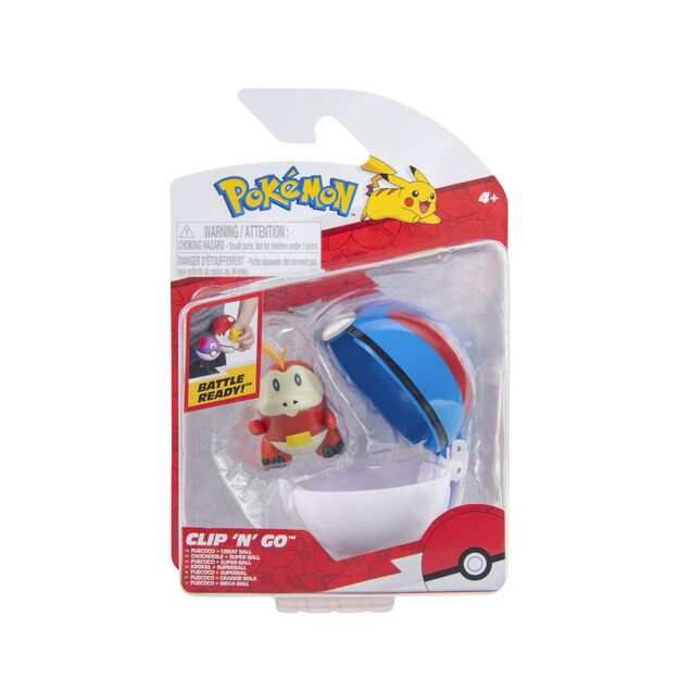 Pokémon - Clip N Go Fuecoco with Great Ball (PKW4156)