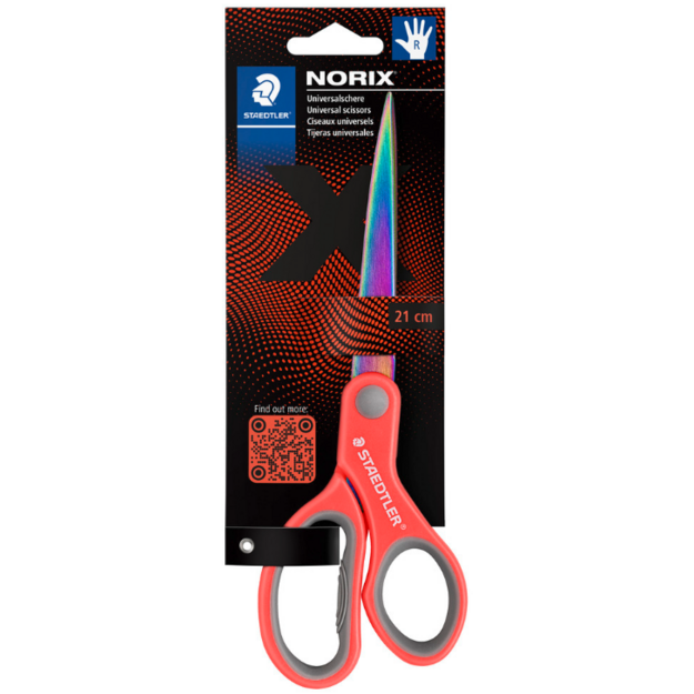 NORIX - Scissors 21 cm, Red