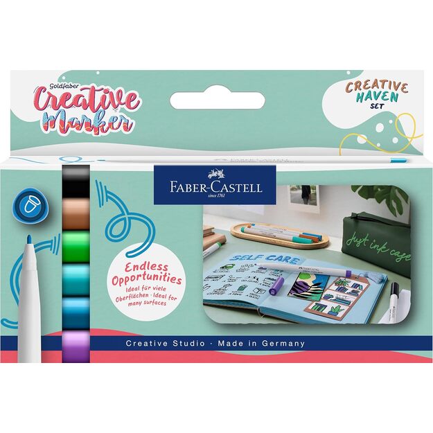Faber-Castell - Creative Marker Gofa 1.5 - Creative Haven - 6 pcs (160603)