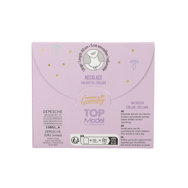 Topmodel - BFF Necklace Set With Bow - 40 cm + 5 cm adjustable chain