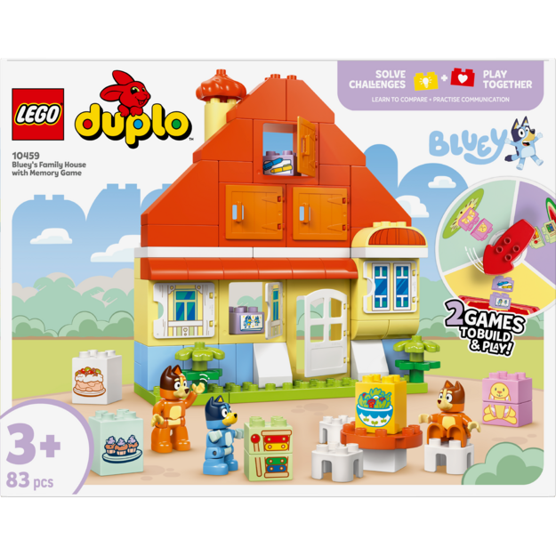 LEGO - DUPLO Bluey - Bluey's Family House with Memory Game (10459)