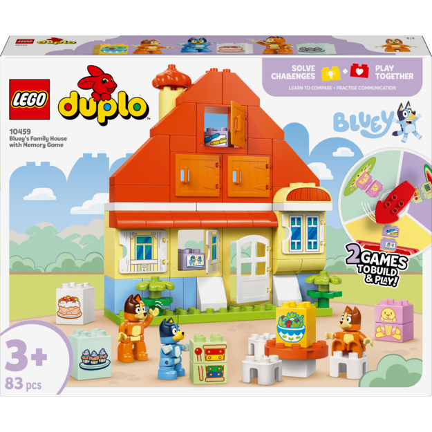 LEGO - DUPLO Bluey - Bluey's Family House with Memory Game (10459)