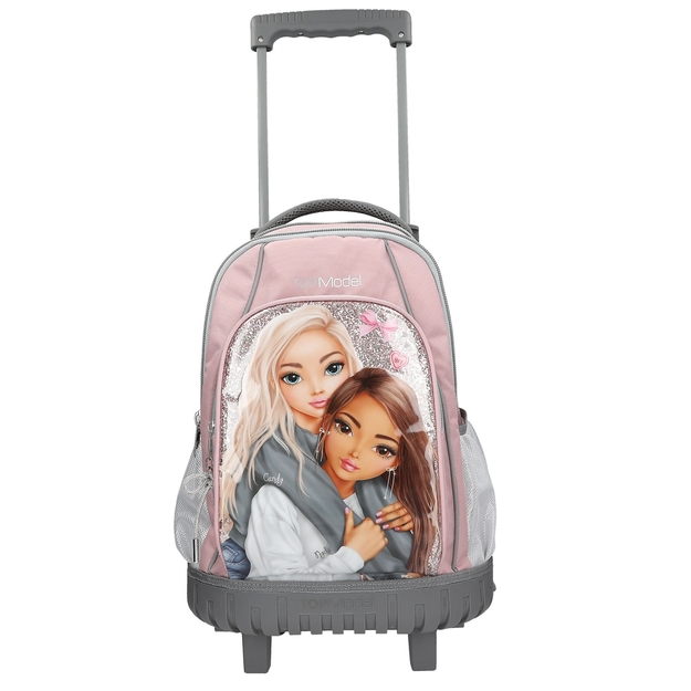 TOPModel - School Backpack Trolley MY BFF - Pink-Grey  (413317)