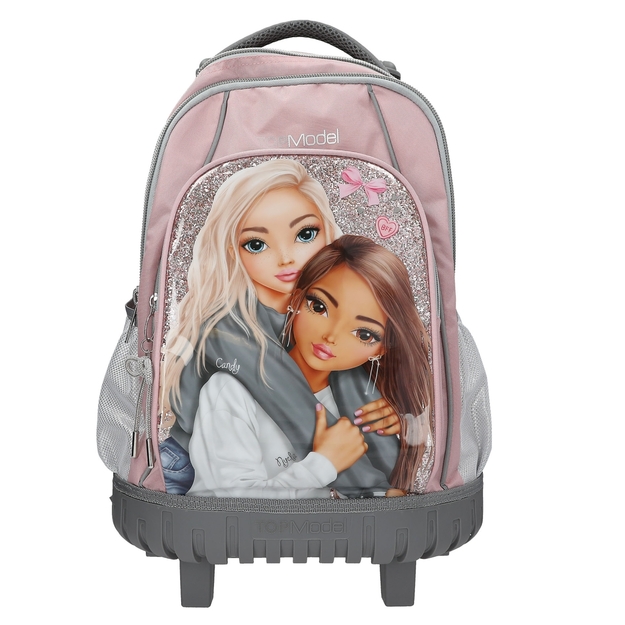 TOPModel - School Backpack Trolley MY BFF - Pink-Grey  (413317)