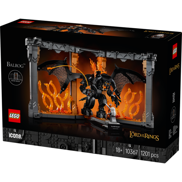 LEGO Icons - The Lord of the Rings: Balrog™ Book Nook (10367).