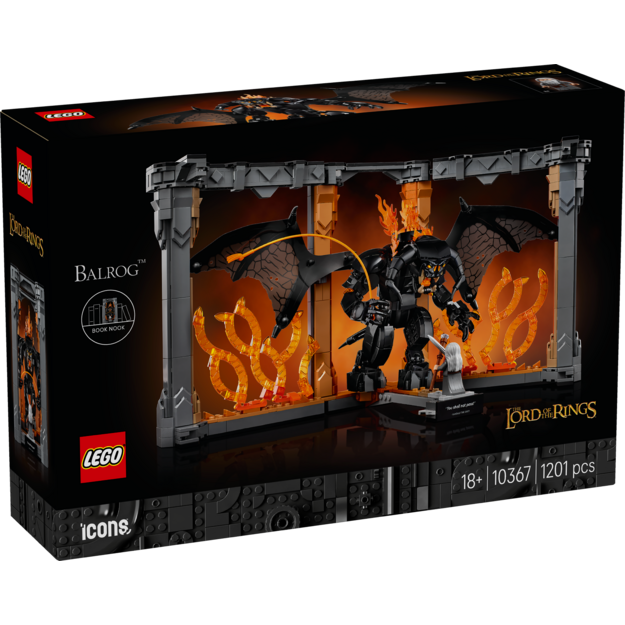 LEGO Icons - The Lord of the Rings: Balrog™ Book Nook (10367).