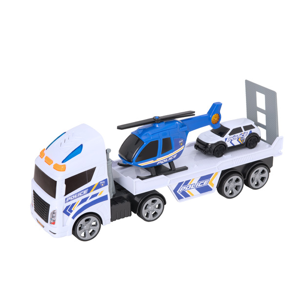 Teamsterz - Mighty Machines Small Light and Sound Police Heli Transporter