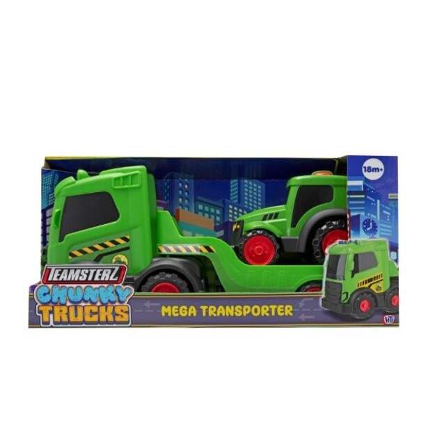 Teamsterz - Chunky Trucks Farm Mega Transporter With 1 Tractor