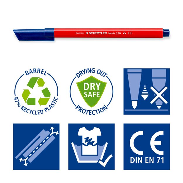 Staedtler - Fibre-tip pens Noris - 100 pcs. (326 C100)