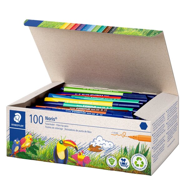 Staedtler - Fibre-tip pens Noris - 100 pcs. (326 C100)