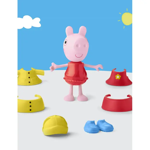 Peppa Pig - Peppa & Friends Dress Up 15 cm - Rainy Day