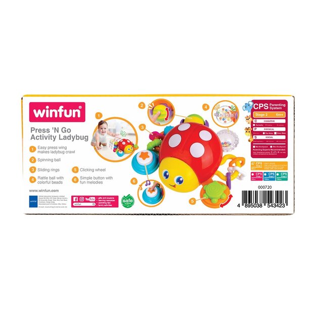 Winfun - Press 'N Go Activity Ladybug (000720)