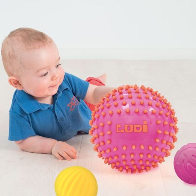 Ludi - Sensory ball set - pink - LU30022
