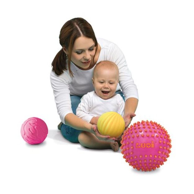 Ludi - Sensory ball set - pink - LU30022