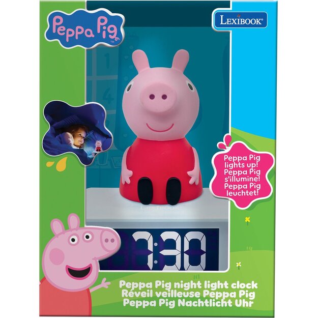 Lexibook - Peppa Pig Nighlight Alarm Clock with sounds (RL800PP)