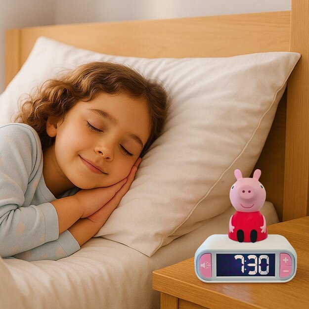Lexibook - Peppa Pig Nighlight Alarm Clock with sounds (RL800PP)