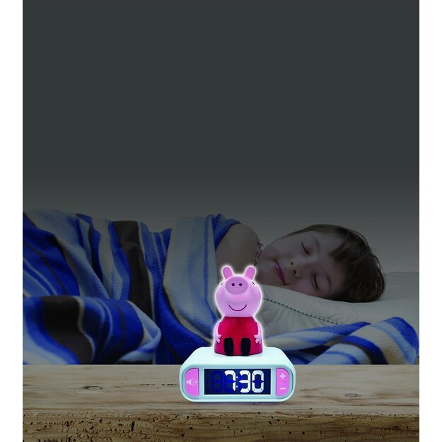 Lexibook - Peppa Pig Nighlight Alarm Clock with sounds (RL800PP)